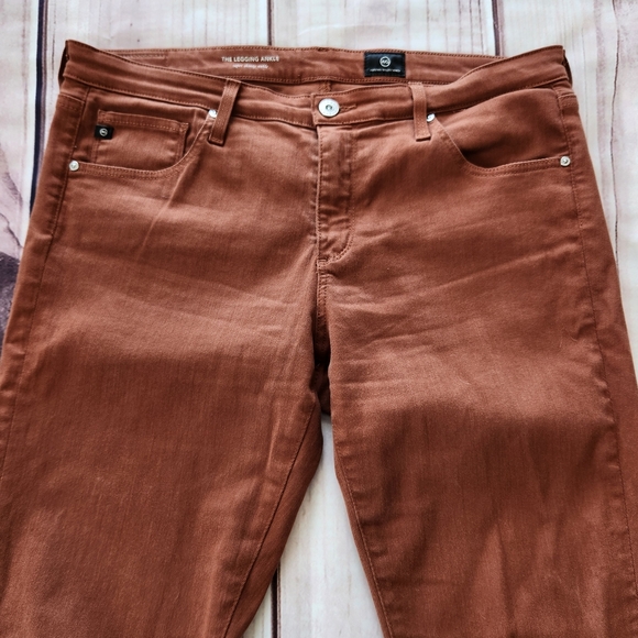 AG Adriano Goldschmied "The Legging Ankle" Super Skinny Orange | Women's Size 31 - Picture 4 of 10